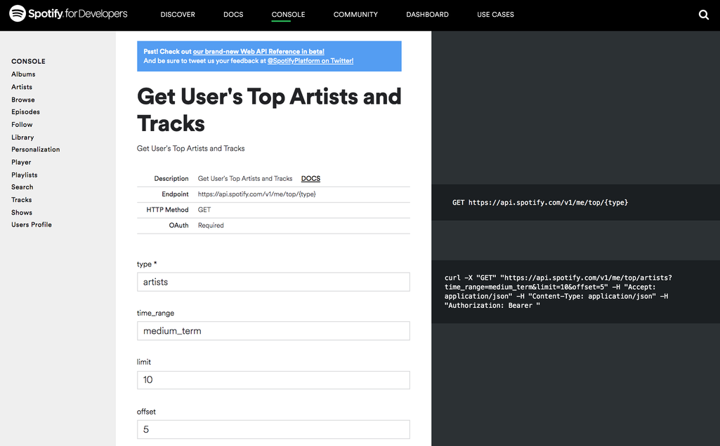 spotify api