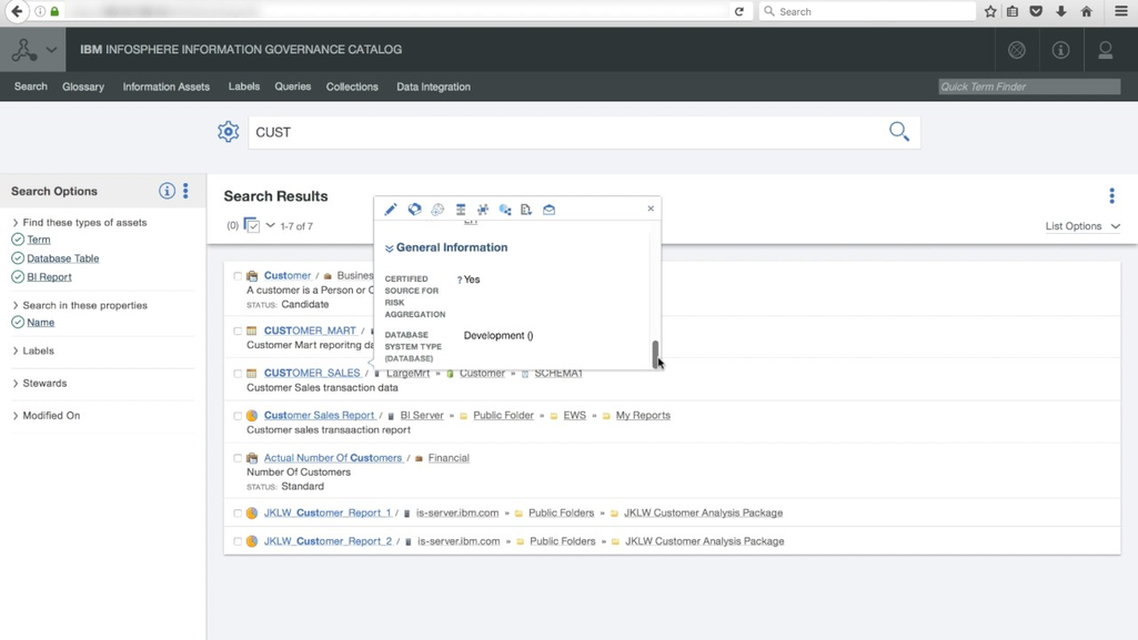 IBM Infosphere information governance catalog