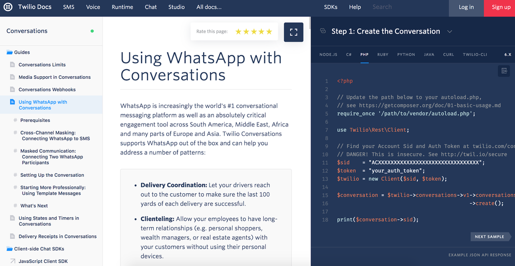 twilio api